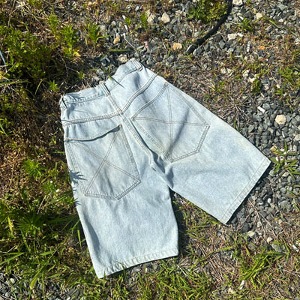 Denim Bermuda Pants